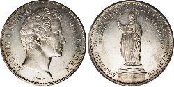 2 Thaler Regno di Baviera (1806 - 1918) Argento Ludovico I di Baviera (re)(1786 – 1868)