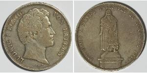 2 Thaler Regno di Baviera (1806 - 1918) Argento Ludovico I di Baviera (re)(1786 – 1868)