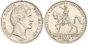 2 Thaler Regno di Baviera (1806 - 1918) Argento Ludovico I di Baviera (re)(1786 – 1868)