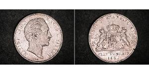 2 Thaler Regno di Baviera (1806 - 1918) Argento Massimiliano II di Baviera(1811 - 1864)
