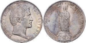 2 Thaler Regno di Baviera (1806 - 1918) Argento Ludovico I di Baviera (re)(1786 – 1868)