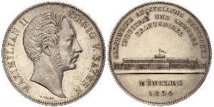 2 Thaler Regno di Baviera (1806 - 1918) Argento Massimiliano II di Baviera(1811 - 1864)