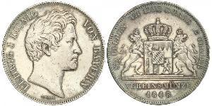 2 Thaler Regno di Baviera (1806 - 1918) Argento Ludovico I di Baviera (re)(1786 – 1868)