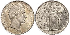 2 Thaler Regno di Baviera (1806 - 1918) Argento Ludovico I di Baviera (re)(1786 – 1868)
