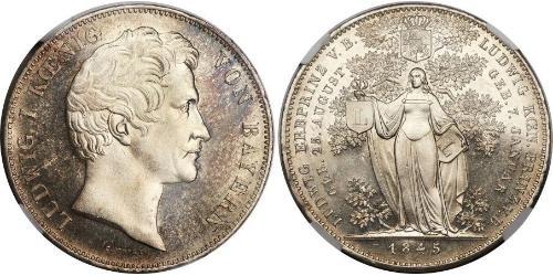 2 Thaler Regno di Baviera (1806 - 1918) Argento Ludovico I di Baviera (re)(1786 – 1868)
