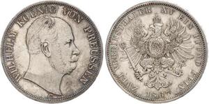 2 Thaler Regno di Prussia (1701-1918) Argento Wilhelm I, German Emperor (1797-1888)