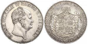 2 Thaler Regno di Prussia (1701-1918) Argento Federico Guglielmo IV di Prussia (1795 - 1861)