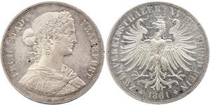 2 Thaler Stati federali della Germania Argento 
