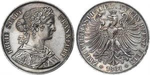 2 Thaler Stati federali della Germania Argento 