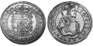 2 Thaler Alsacia Plata Leopoldo V de Habsburgo (1586 – 1632)
