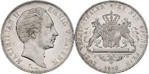 2 Thaler Electorate of Bavaria (1623 - 1806) Plata Maximiliano II Manuel de Baviera