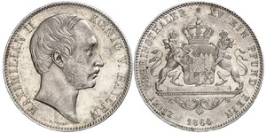 2 Thaler Electorate of Bavaria (1623 - 1806) Plata Maximiliano II Manuel de Baviera