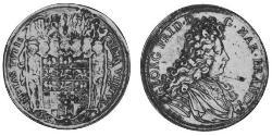 2 Thaler Principado de Ansbach (1398–1792) Plata 