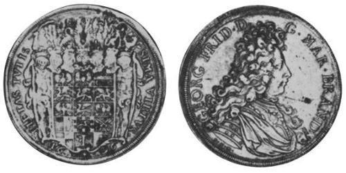 2 Thaler Principado de Ansbach (1398–1792) Plata 