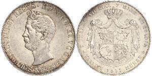 2 Thaler Principado de Reuss (línea mayor) (1778 - 1918) Plata Enrique XX de Reuss-Greiz