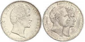 2 Thaler Reino de Baviera (1806 - 1918) Plata Luis I de Baviera(1786 – 1868)