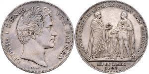 2 Thaler Reino de Baviera (1806 - 1918) Plata Luis I de Baviera(1786 – 1868)