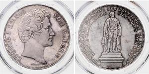 2 Thaler Reino de Baviera (1806 - 1918) Plata Luis I de Baviera(1786 – 1868)