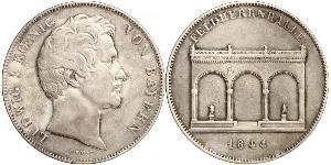 2 Thaler Reino de Baviera (1806 - 1918) Plata Luis I de Baviera(1786 – 1868)