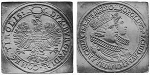 2 Thaler Sacro Imperio Romano (962-1806) Plata 