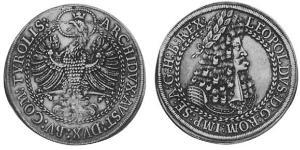 2 Thaler Sacro Imperio Romano (962-1806) Plata Leopoldo I de Habsburgo(1640-1705)