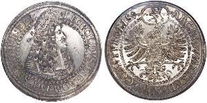 2 Thaler Sacro Imperio Romano (962-1806) Plata Leopoldo I de Habsburgo(1640-1705)