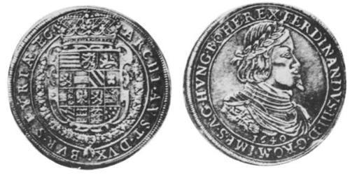 2 Thaler Sacro Imperio Romano (962-1806) Plata 