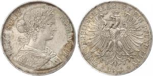 2 Thaler States of Germany Plata 