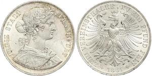 2 Thaler States of Germany Plata 