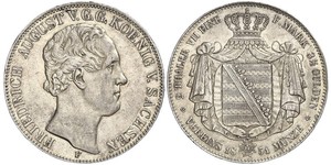 2 Thaler States of Germany Plata 