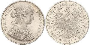 2 Thaler States of Germany Plata 