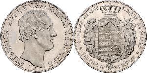2 Thaler States of Germany Plata 