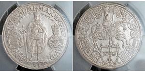 2 Thaler  Plata Maximiliano III de Austria (1558 – 1618)