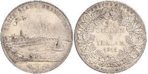 2 Thaler Freie Stadt Frankfurt Silber 