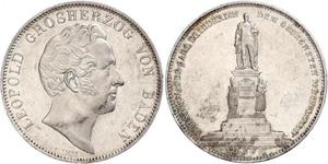 2 Thaler Grand Duchy of Baden (1806-1918) Silber Leopold (Baden)(1790 – 1852)