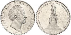 2 Thaler Grand Duchy of Baden (1806-1918) Silber Leopold (Baden)(1790 – 1852)