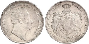 2 Thaler Grand Duchy of Baden (1806-1918) Silber Leopold (Baden)(1790 – 1852)