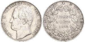 2 Thaler Großherzogtum Hessen (1806 - 1918) Silber Ludwig II. (Hessen-Darmstadt)