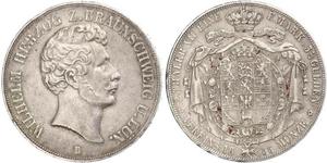 2 Thaler Herzogtum Braunschweig (1815 - 1918) Silber Wilhelm (Braunschweig)