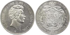 2 Thaler Herzogtum Braunschweig (1815 - 1918) Silber Wilhelm (Braunschweig)