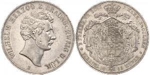 2 Thaler Herzogtum Braunschweig (1815 - 1918) Silber Wilhelm (Braunschweig)