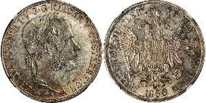 2 Thaler Kaisertum Österreich (1804-1867) Silber Franz Joseph I (1830 - 1916)