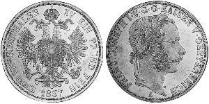 2 Thaler Kaisertum Österreich (1804-1867) Silber Franz Joseph I (1830 - 1916)