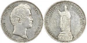 2 Thaler Königreich Bayern (1806 - 1918) Silber Ludwig I. (Bayern)(1786 – 1868)