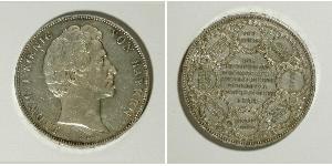 2 Thaler Königreich Bayern (1806 - 1918) Silber Ludwig I. (Bayern)(1786 – 1868)