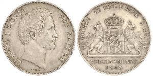 2 Thaler Königreich Bayern (1806 - 1918) Silber Ludwig I. (Bayern)(1786 – 1868)