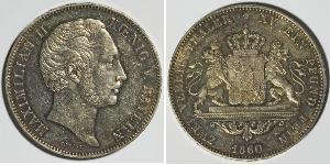 2 Thaler Königreich Bayern (1806 - 1918) Silber Maximilian II. Joseph (Bayern)(1811 - 1864)