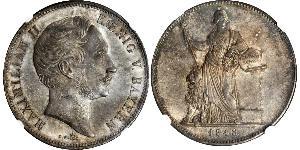 2 Thaler Königreich Bayern (1806 - 1918) Silber Maximilian II. Joseph (Bayern)(1811 - 1864)