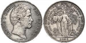 2 Thaler Königreich Bayern (1806 - 1918) Silber Ludwig I. (Bayern)(1786 – 1868)