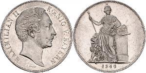 2 Thaler Königreich Bayern (1806 - 1918) Silber Maximilian II. Joseph (Bayern)(1811 - 1864)
